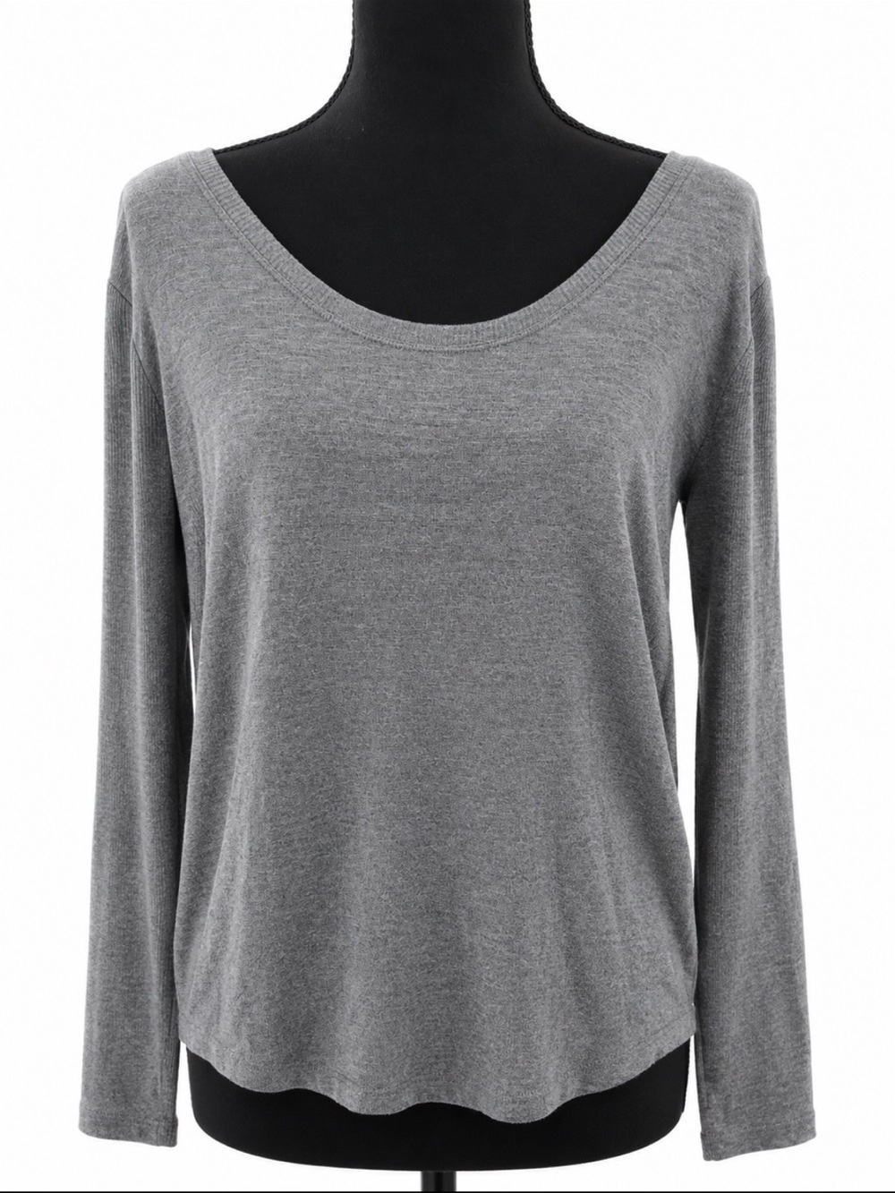 NWT White House Black Market Heather Gray LS Legging Tee M